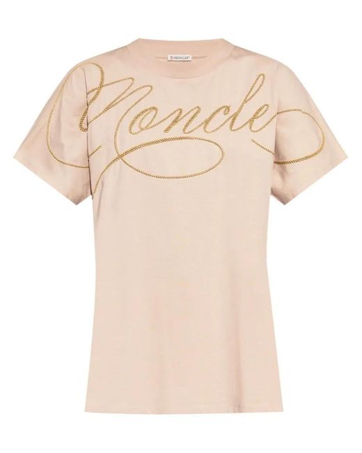 Moncler Natural Powder Crew Neck T-Shirt