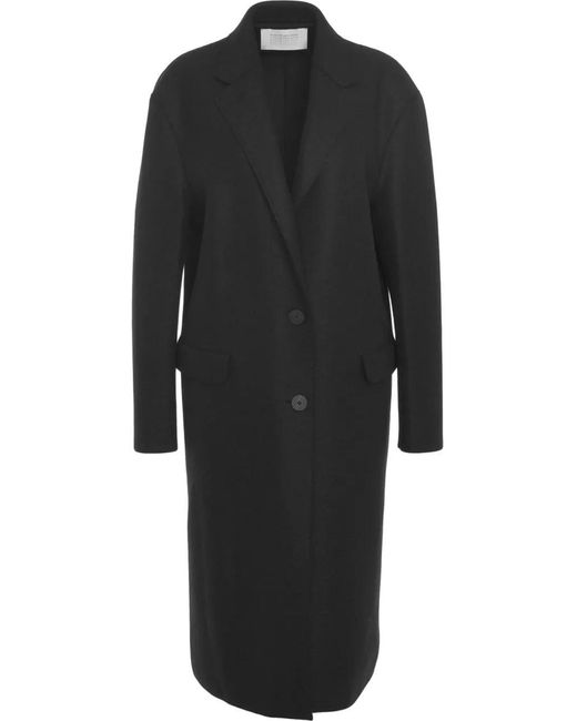 Harris Wharf London Black Virgin Wool Coat