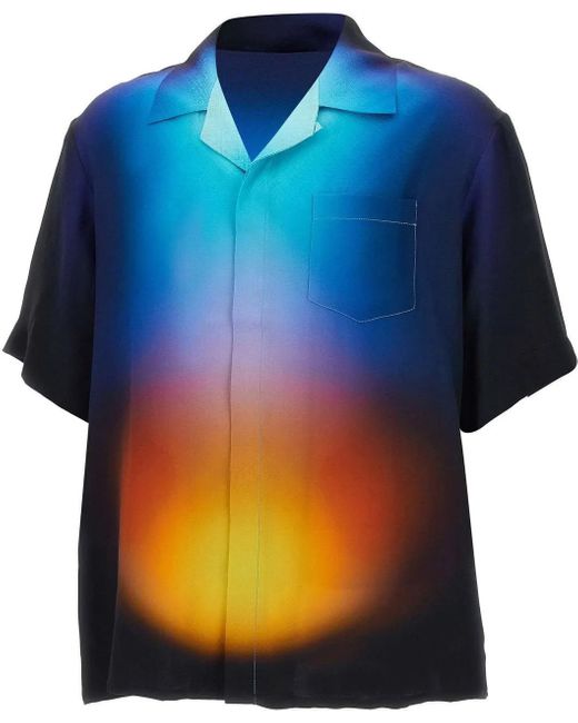 Casablanca Gradient Zijde Shirt Multi in Blue für Herren
