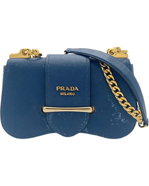 Prada Blue Hobo Bags