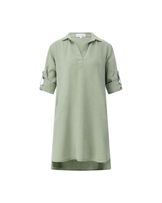 Bella Dahl Green Klassische Tunika