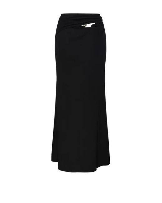 Christopher Esber Black Buckle Suspension Skirt