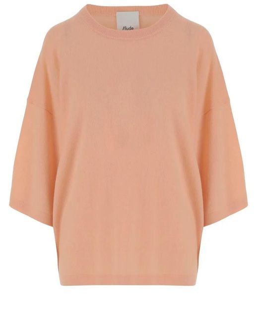 Allude Natural Wool And Cashmere Sweater