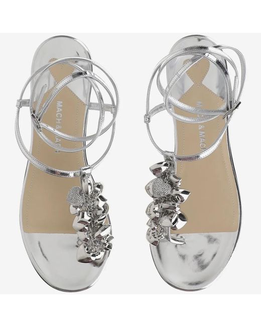 Mach & Mach White Sandalen