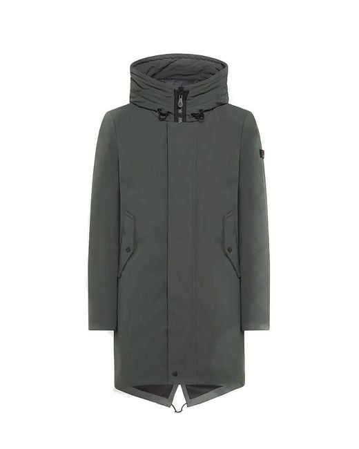 Peuterey Polyester Jacket With Hood in Gray für Herren