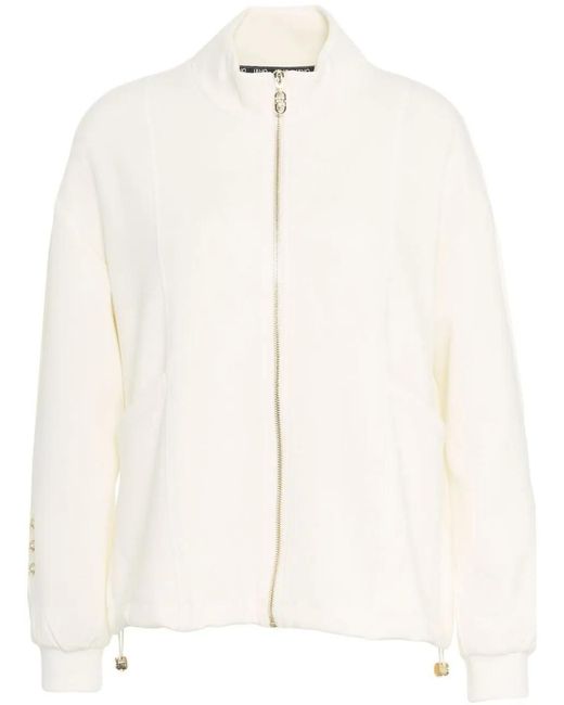 Liu Jo White Sweatshirt With Zipper