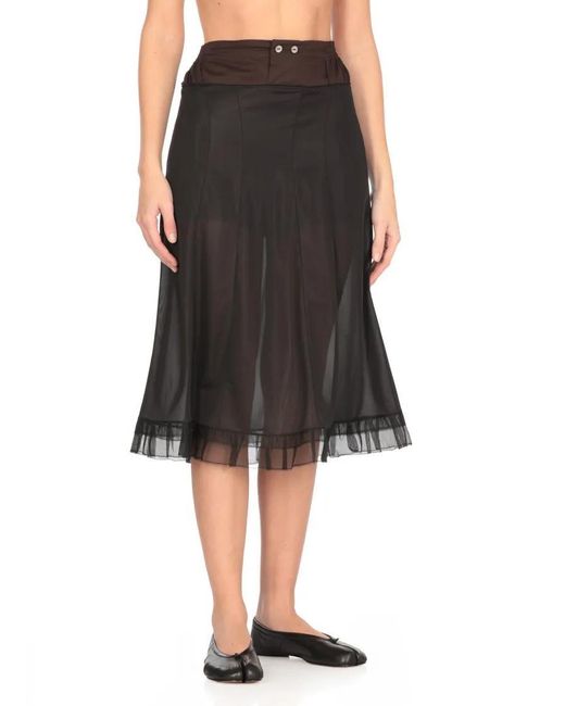 Maison Margiela Black Anonimity Of The Lining Skirt