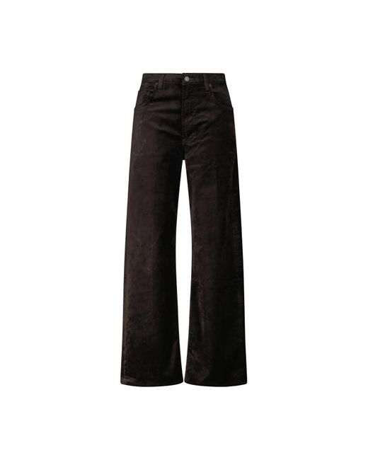 Citizens of Humanity Black Baggyhose Ayla Aus Samt