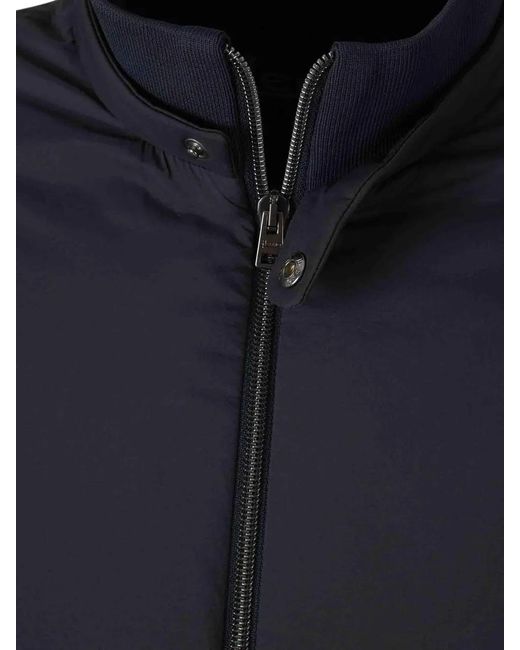 Herno Bomber Jacket Zipper in Blue für Herren