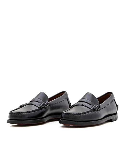 Sebago Black Classic Dan Leather Loafer