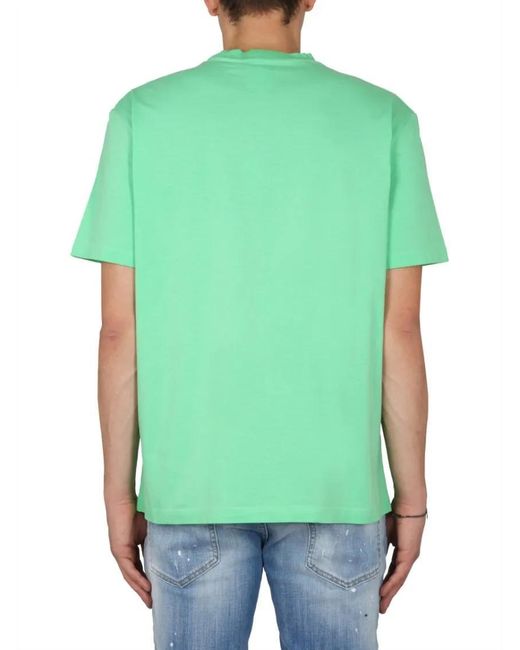DSquared² Vibrant Logo Print Tee in Green für Herren