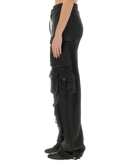The Attico Black Cargo Pants