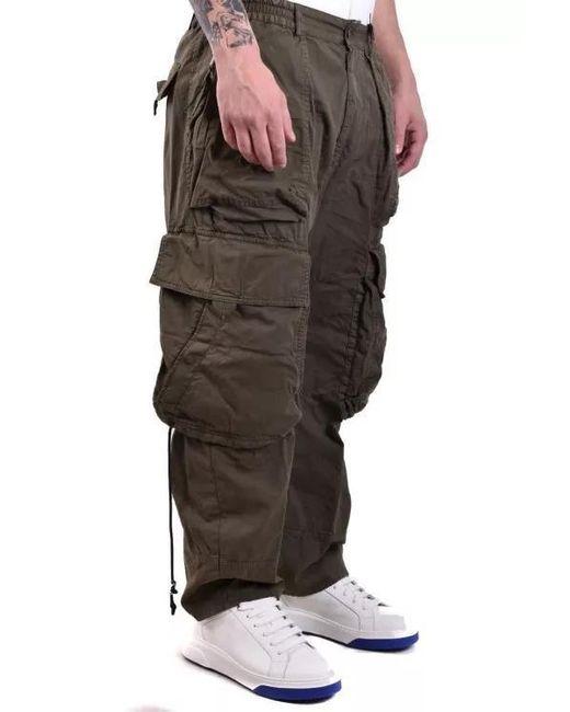 DSquared² Cotton Blend Cargo Pants in Green für Herren