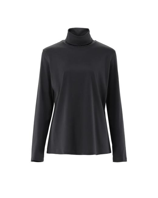 Van Laack Black Bluse Modern Fit Uni