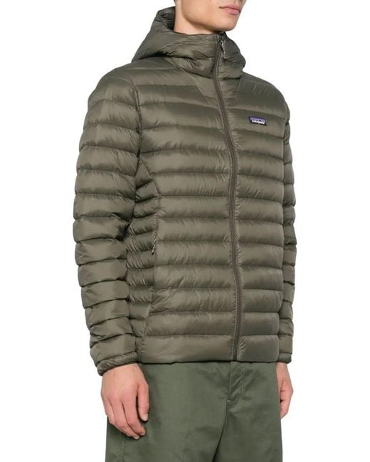 Patagonia Down Sweater Hoody Jacket in Green für Herren