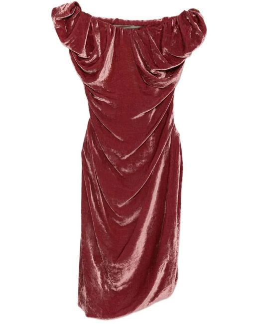 Vivienne Westwood Red Ginnie Amber Dress Peony