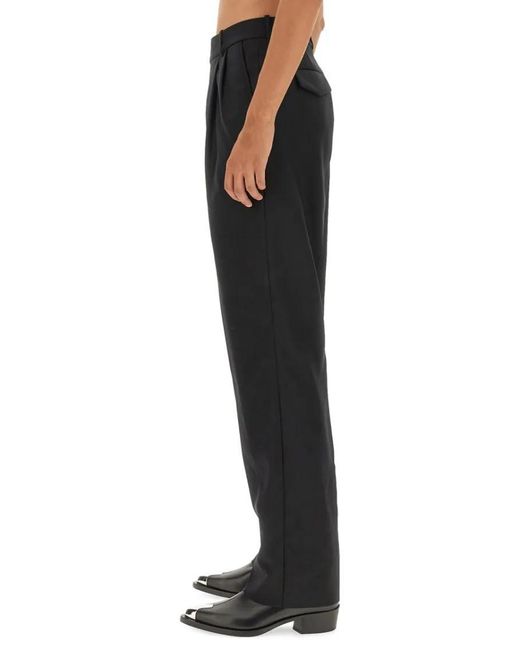 Alexander McQueen Wool Pants in Black für Herren