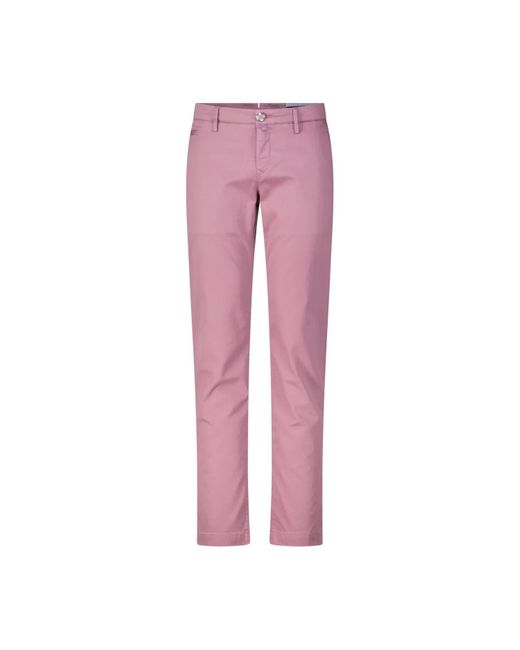 Jacob Cohen Slim-Fit Stoffhose Bobby in Pink für Herren