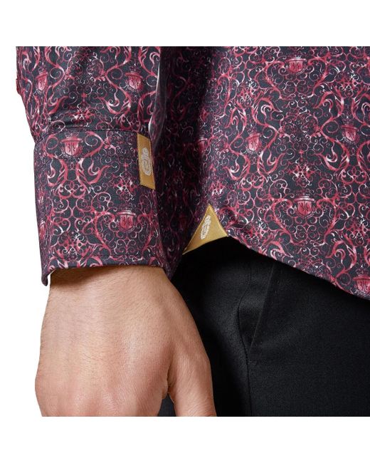 Billionaire Hemd Slim Fit Crest in Purple für Herren