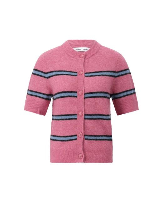 Samsøe & Samsøe Pink Cardigan Sanoura Mit Alpakawolle