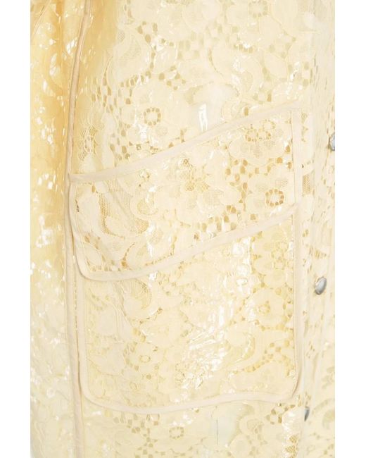 Stand Studio Natural Raincoat With Floral Pattern 'True'