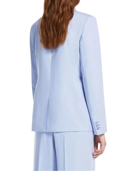 Max Mara Blue Weekend Blazers Lichtblauw 2515041062600