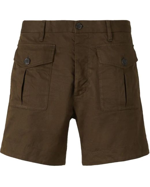 DSquared² Chino Ranger Bermuda Shorts in Green für Herren