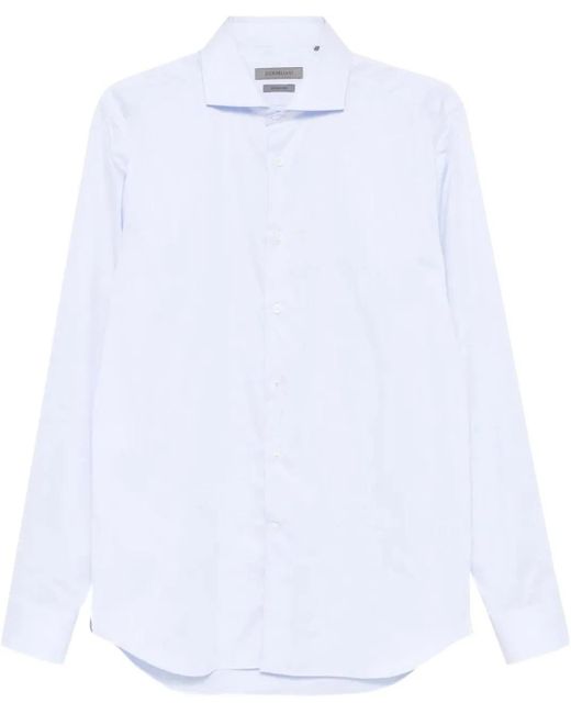 Corneliani Hemd Licht Blauw in White für Herren