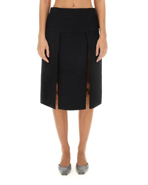 Khaite Black Kidd Skirt