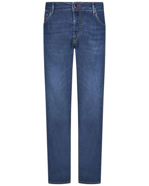 handpicked Slim-Fit Denim Jeans in Blue für Herren