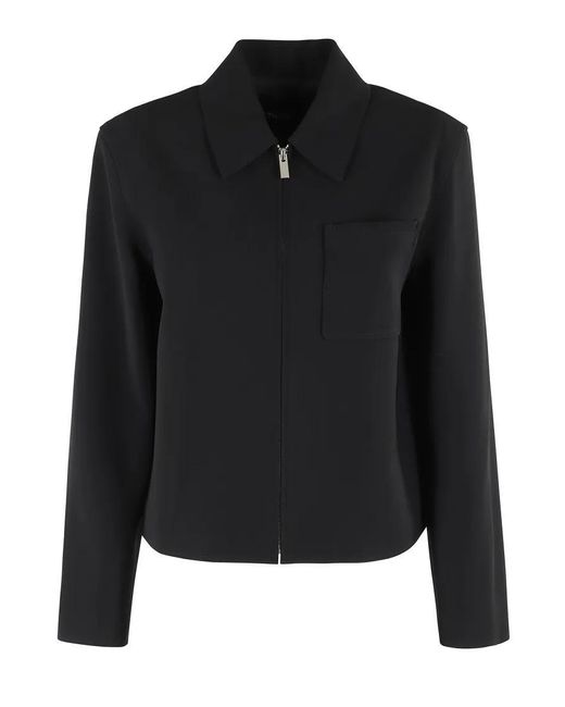 Theory Black Admiral Zip Relax Jacket