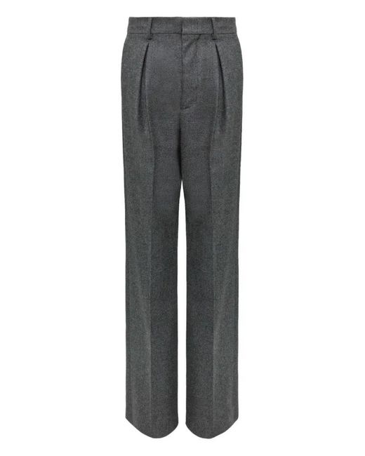 MM6 by Maison Margiela Gray Virgin Wool Trousers