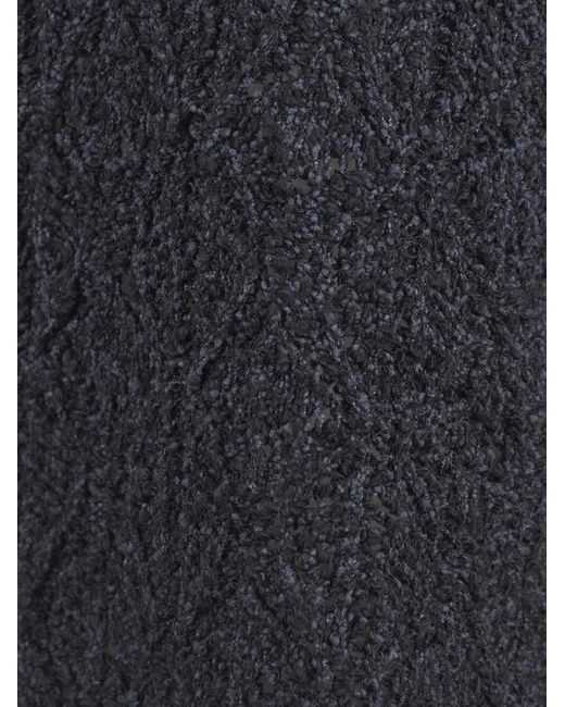 Loulou de Saison Black Textured Open-Knit Shirt