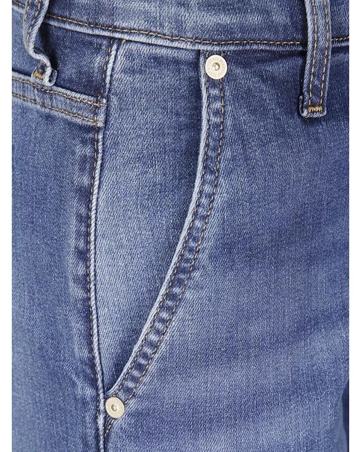7 For All Mankind Blue Modern Dojo Jeans With Carpenter Details