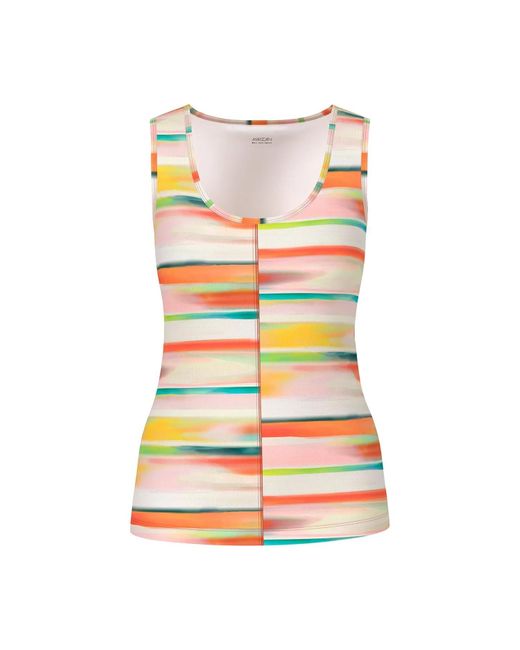 Marc Cain Multicolor Geripptes Top Mit Streifen