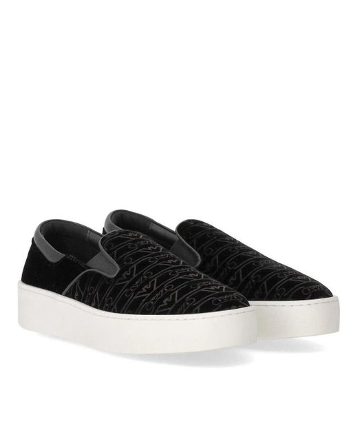 Emporio Armani Black Low-Top Sneaker