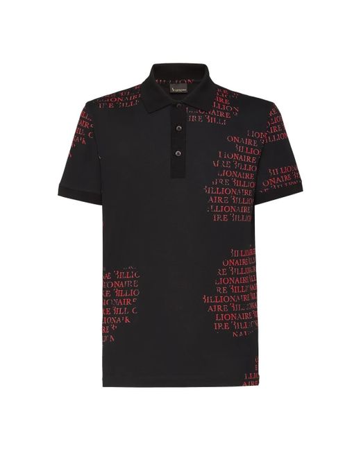 Billionaire Herren Poloshirt in schwarz