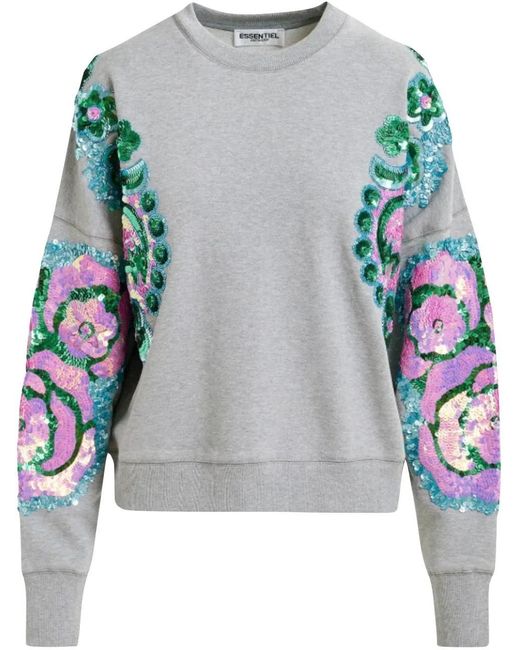 Essentiel Antwerp Blue Sweaters Grijs Hecrazy