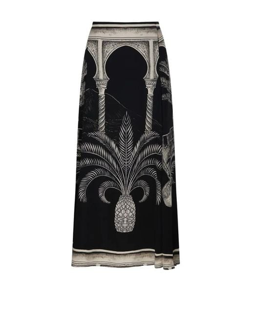 Johanna Ortiz Black Poems Of The Sea Ankle Skirt