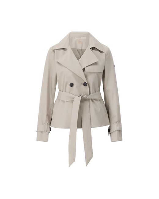 Scandinavian Edition Natural Kurzer Trenchcoat