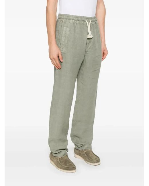 Eleventy Relaxed Fit Drawstring-Waist Trousers in Gray für Herren