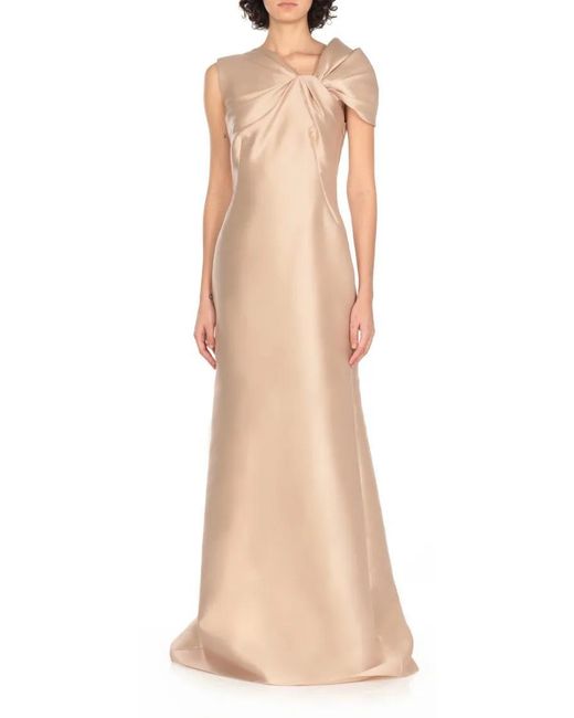 Alberta Ferretti Natural Dress With Drapping