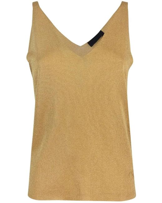 Liu Jo Natural Sweaters Golden