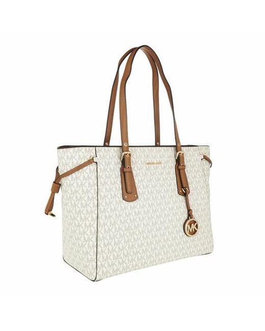 mk white tote