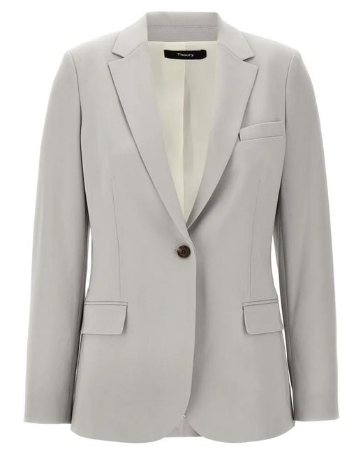 Theory Gray Blazer 'Staple'