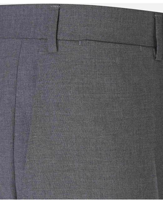 Canali Wool Formal Pants in Gray für Herren