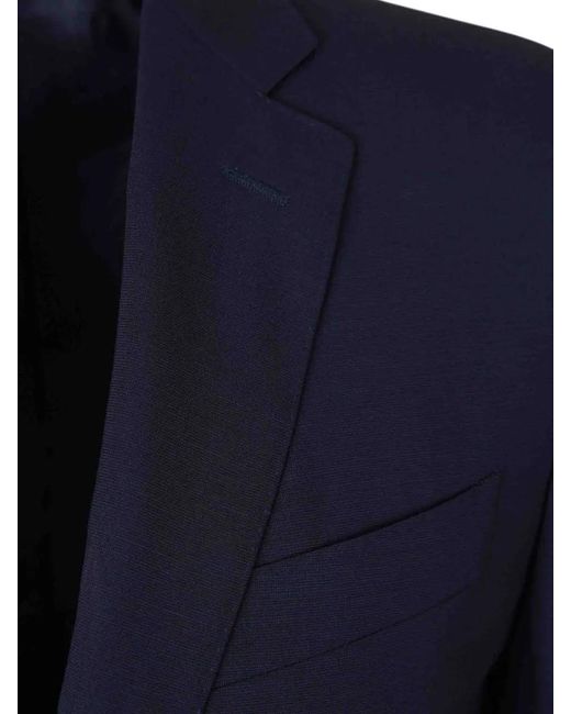Canali Timeless Wool Blazer in Blue für Herren