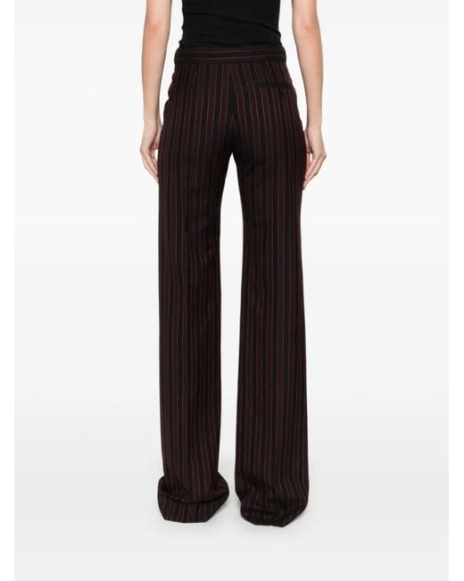 Alexander McQueen Black Tailored High-Waist Trousers