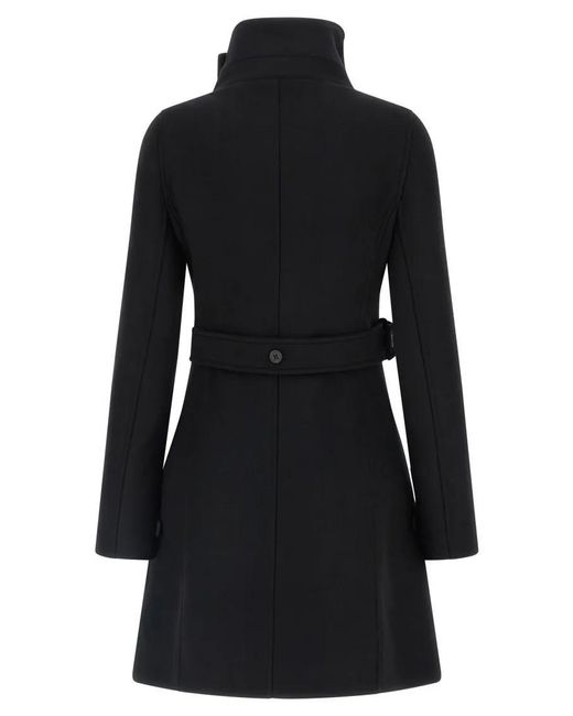 Courreges Black Mantel Aus Wolle & Seide