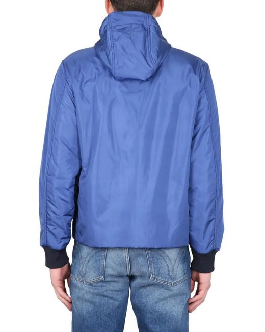 Fay Bomber Jacket With Zipper Closure in Blue für Herren